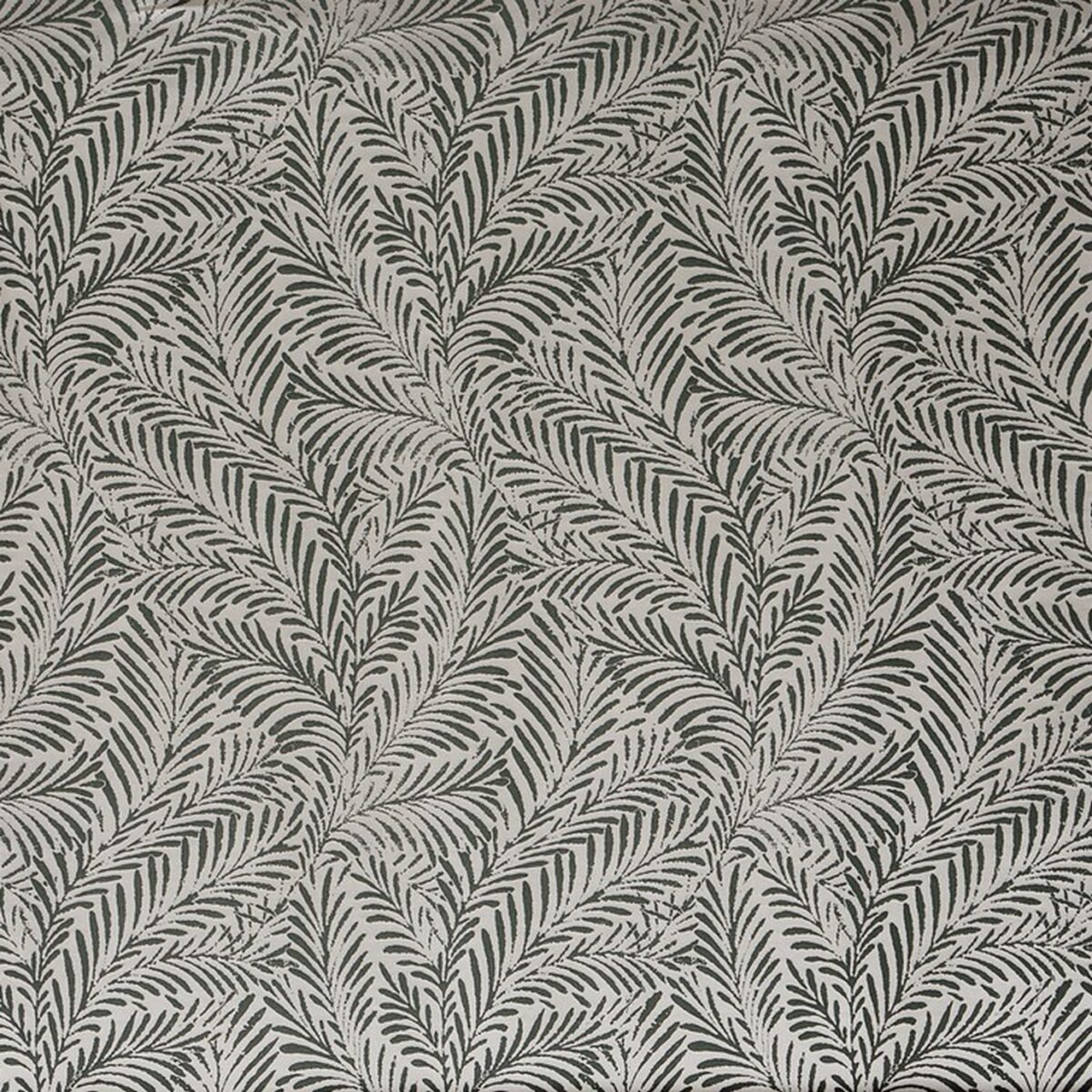 Acoustic Fabric - Onyx by black-grey botanical jacquard fabric from Prestigious Textiles