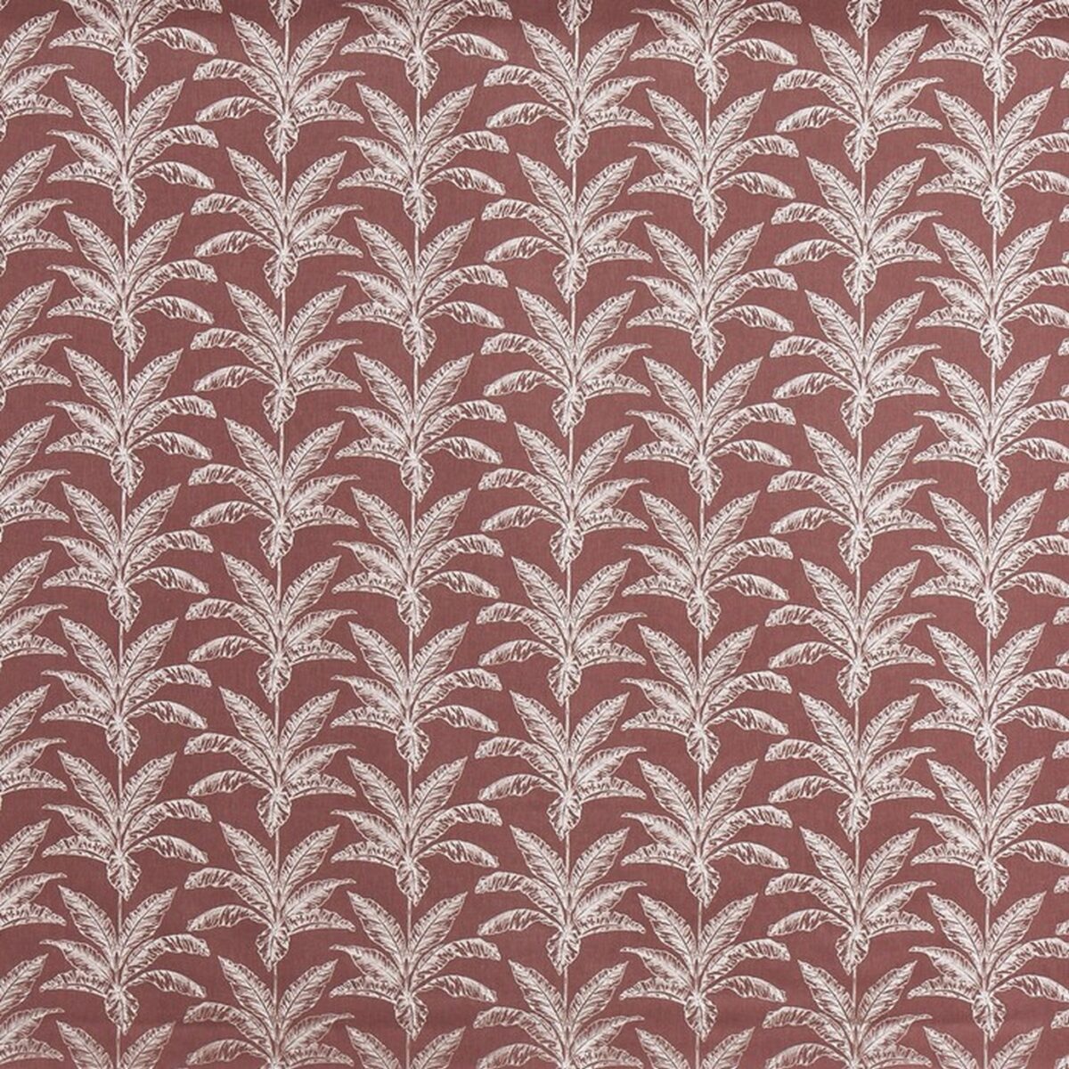 red botanical embroideried fabric from Prestigious Textiles