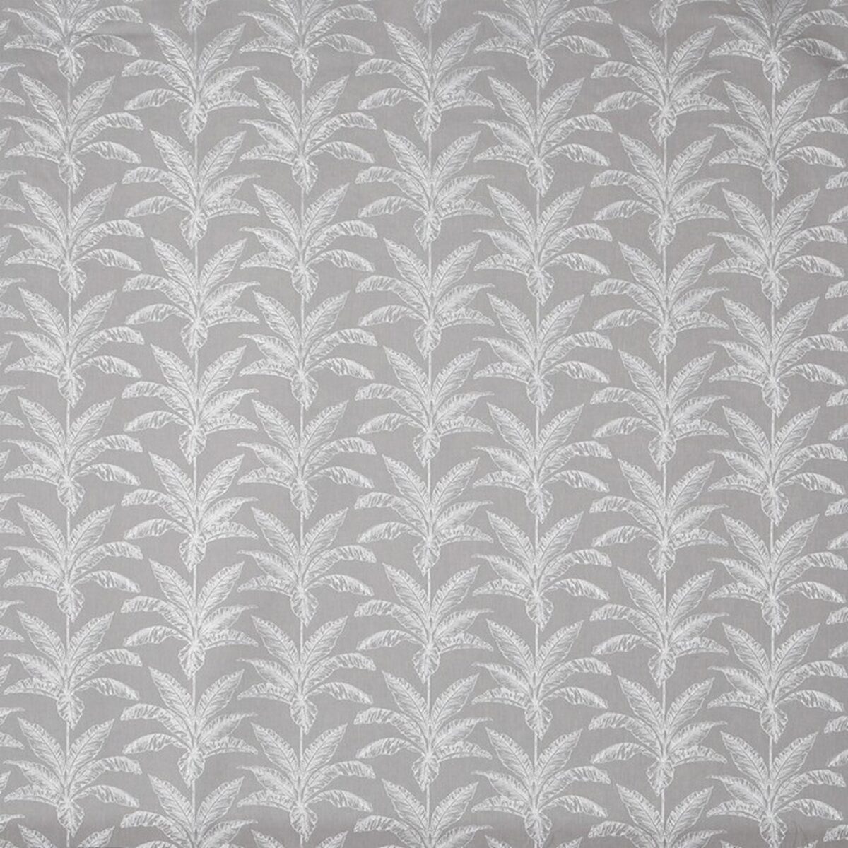 Allegro Fabric - Platinum by black-grey botanical embroideried fabric from Prestigious Textiles