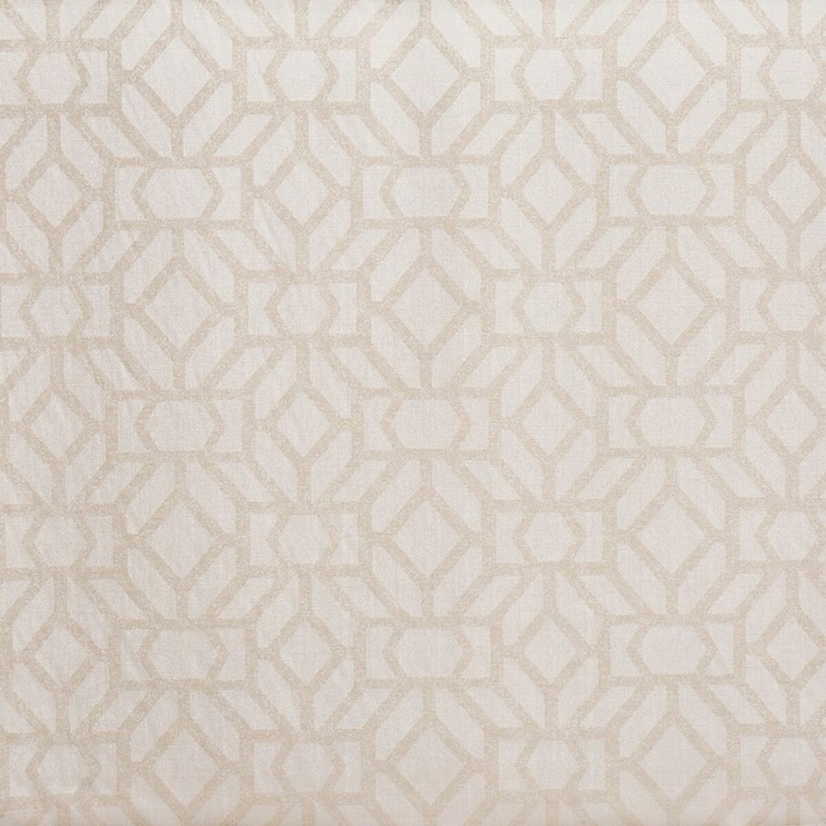 Compose Fabric - Pebble by white geometric jacquard fabric from Prestigious Textiles
