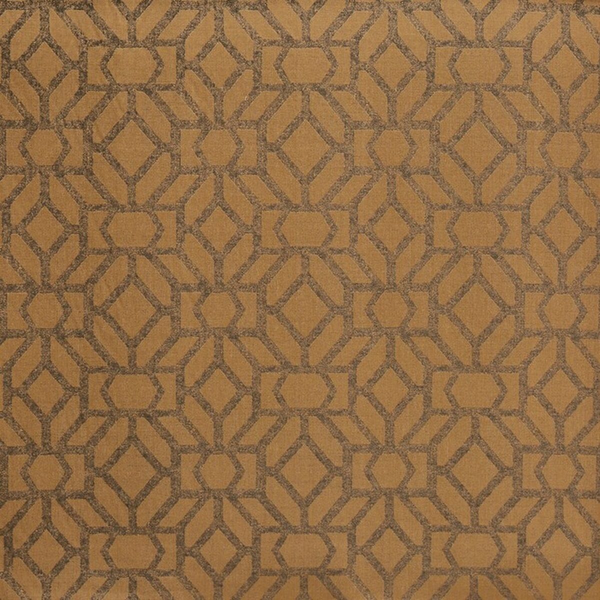 Compose Fabric - Bronze by yellow geometric jacquard fabric from Prestigious Textiles