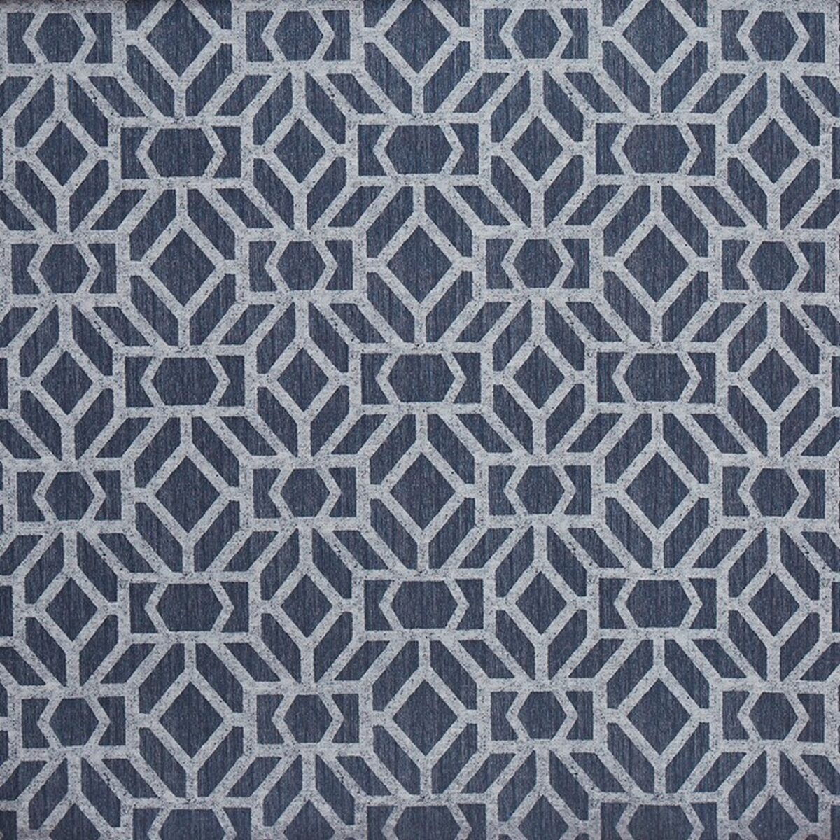 Compose Fabric - Cobalt by blue geometric jacquard fabric from Prestigious Textiles