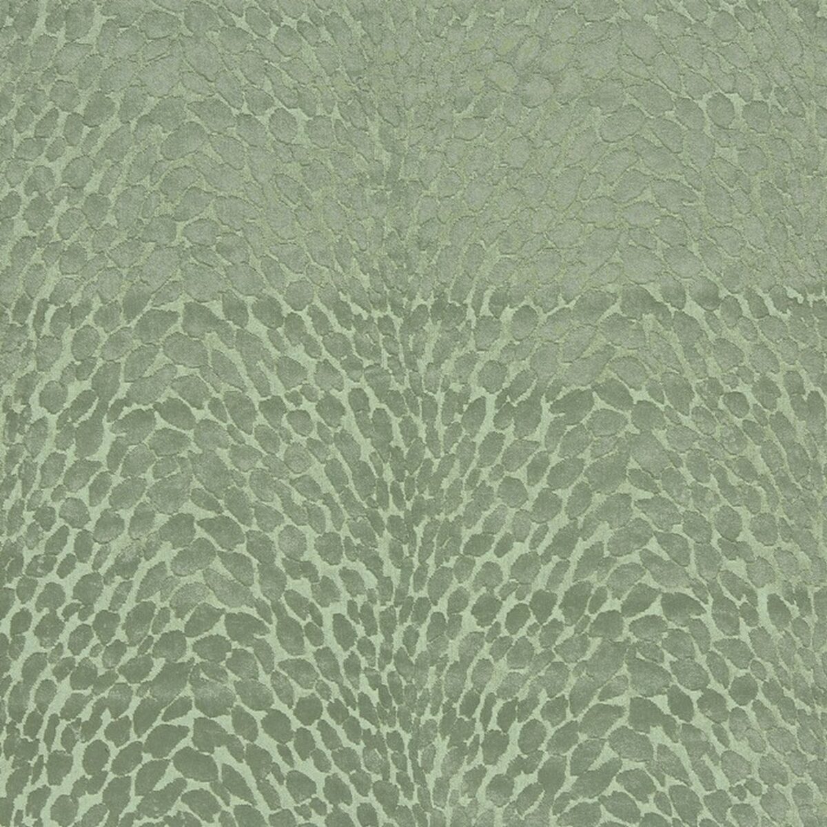 Lyrics Fabric - Palm by green animal velvet-chenille fabric from Prestigious Textiles