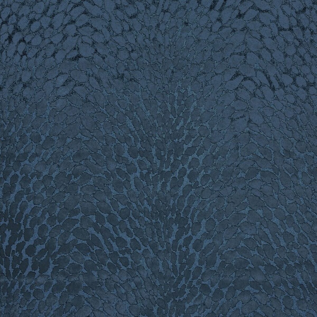 Lyrics Fabric - Cobalt by blue animal velvet-chenille fabric from Prestigious Textiles