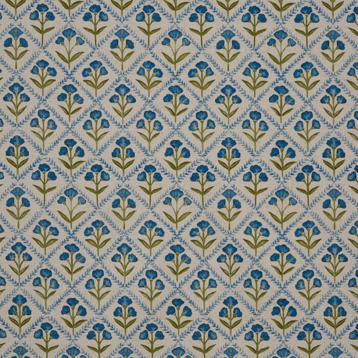 Chatsworth Fabric - Cornflower swatch