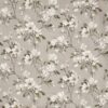 black-grey botanical cotton fabric from Prestigious Textiles