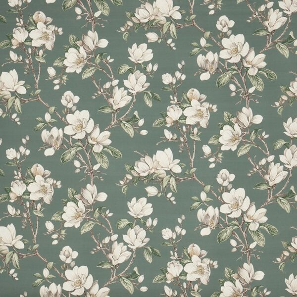 Anya Fabric - Eden by green botanical cotton fabric from Prestigious Textiles