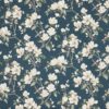 blue botanical cotton fabric from Prestigious Textiles