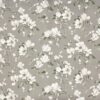 black-grey botanical cotton fabric from Prestigious Textiles