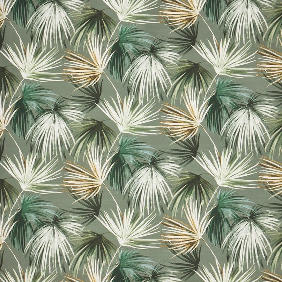 Azumi Fabric - Eden by green botanical cotton fabric from Prestigious Textiles