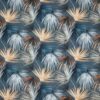 blue botanical cotton fabric from Prestigious Textiles