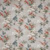 black-grey botanical cotton fabric from Prestigious Textiles