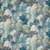 blue botanical cotton fabric from Prestigious Textiles