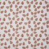 orange botanical embroideried fabric from Prestigious Textiles