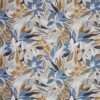 blue botanical cotton fabric from Prestigious Textiles