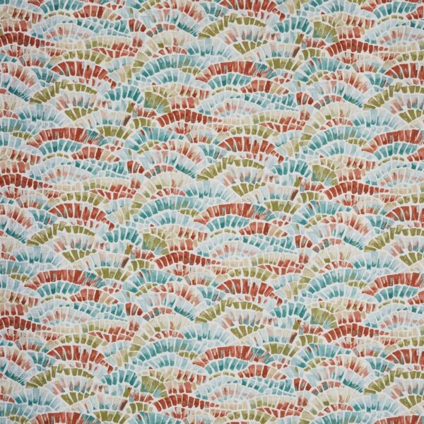 Gabriela Fabric - Papaya by multicolour misc cotton fabric from Prestigious Textiles