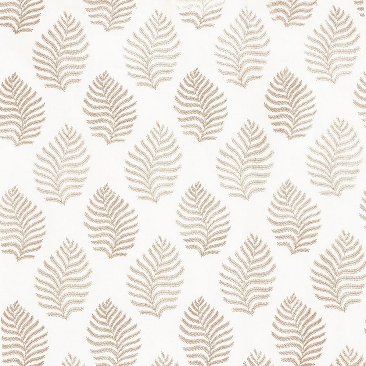Milne Fabric - Straw by neutral botanical embroideried fabric from Prestigious Textiles
