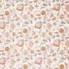 pink botanical embroideried fabric from Prestigious Textiles