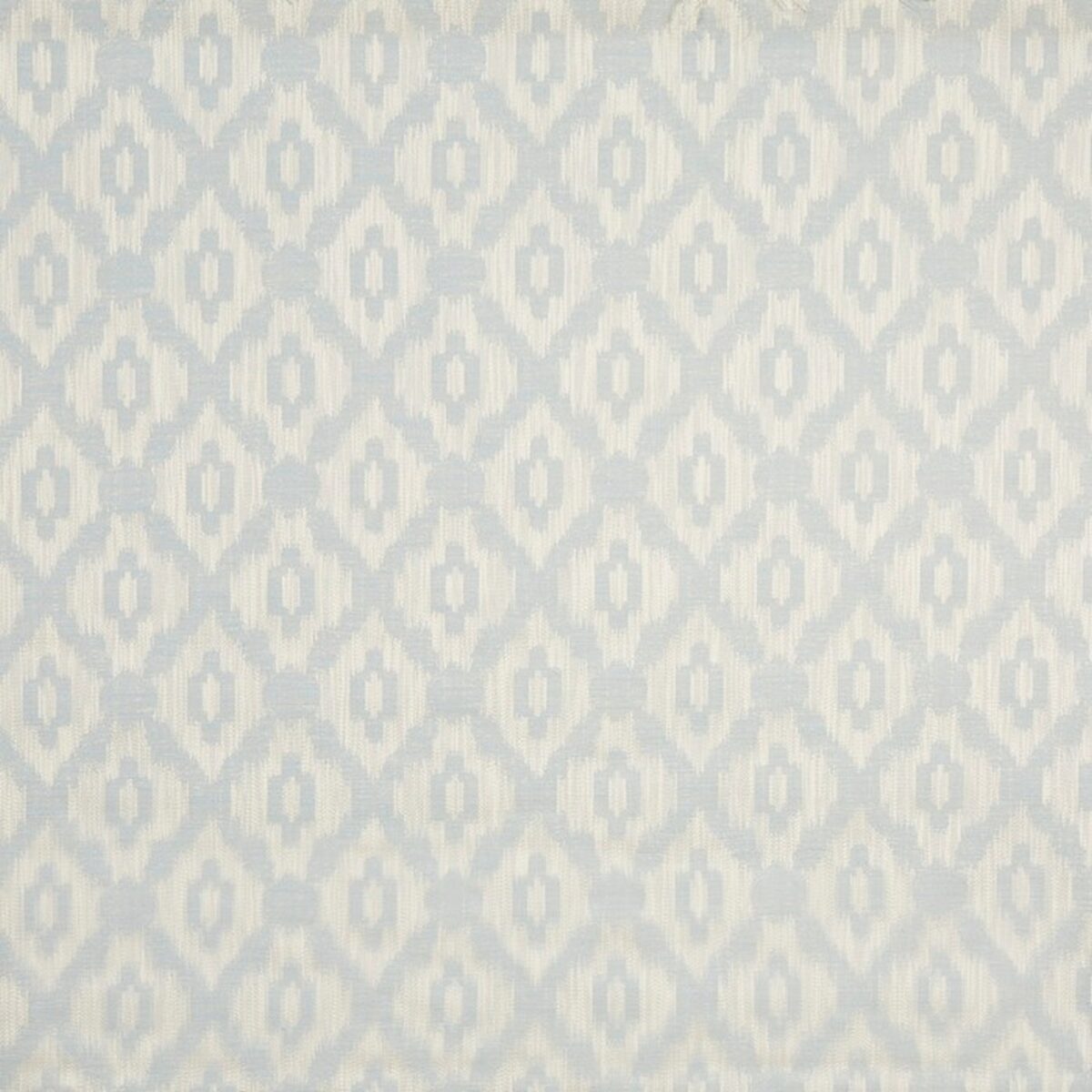 Potter Fabric - Sky by white geometric jacquard fabric from Prestigious Textiles