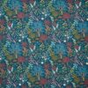 blue botanical cotton fabric from Prestigious Textiles