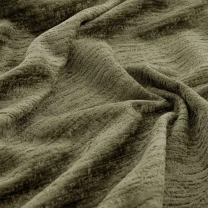 green plain velvet-chenille fabric from Warwick