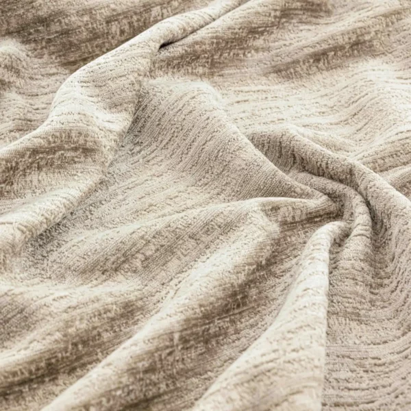 neutral plain velvet-chenille fabric from Warwick