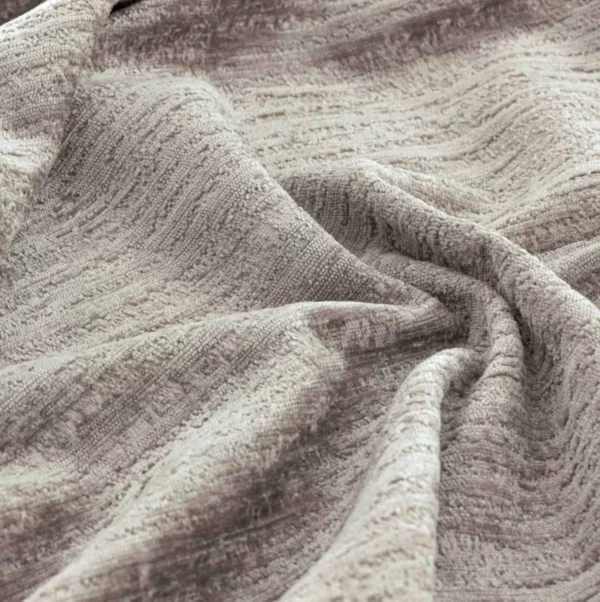 Torino Fabric - Magnesium by black-grey plain velvet-chenille fabric from Warwick