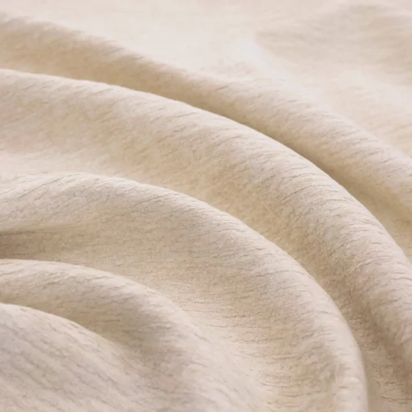 neutral plain velvet-chenille fabric from Warwick
