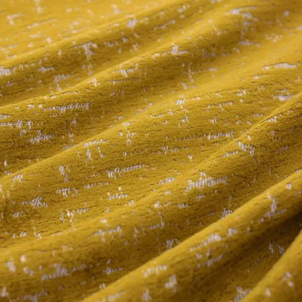 yellow plain velvet-chenille fabric from Warwick