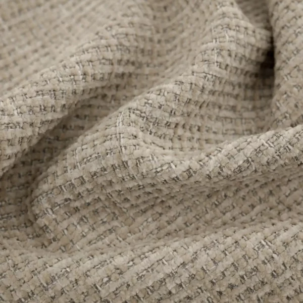 neutral plain velvet-chenille fabric from Warwick