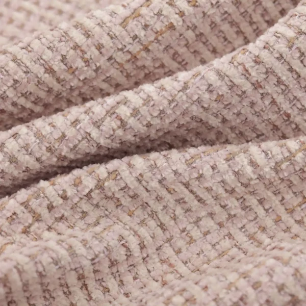 pink plain velvet-chenille fabric from Warwick