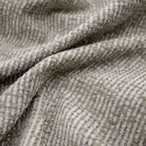 black-grey plain velvet-chenille fabric from Warwick