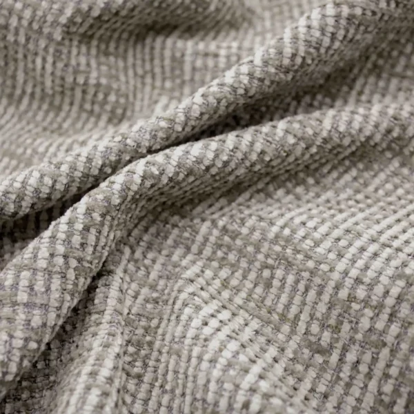 Gabba Fabric - Shell by black-grey plain velvet-chenille fabric from Warwick