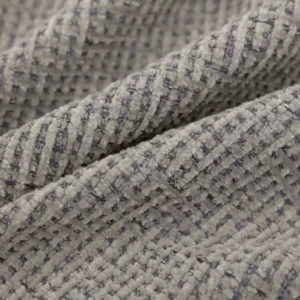 black-grey plain velvet-chenille fabric from Warwick