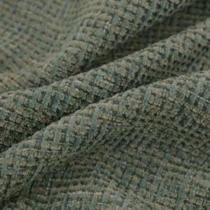 green plain velvet-chenille fabric from Warwick
