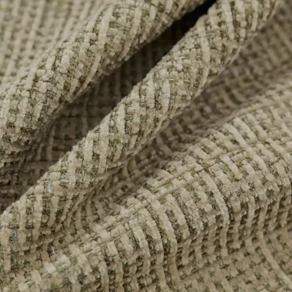 Gabba Fabric - Lichen by neutral plain velvet-chenille fabric from Warwick