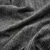 black-grey plain velvet-chenille fabric from Warwick