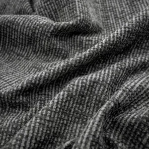 black-grey plain velvet-chenille fabric from Warwick