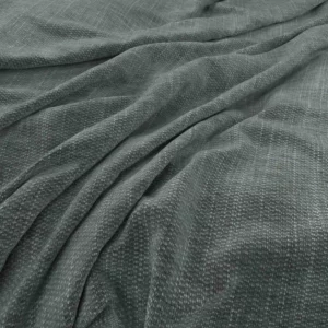 blue plain velvet-chenille fabric from Warwick