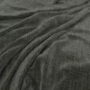black-grey plain velvet-chenille fabric from Warwick