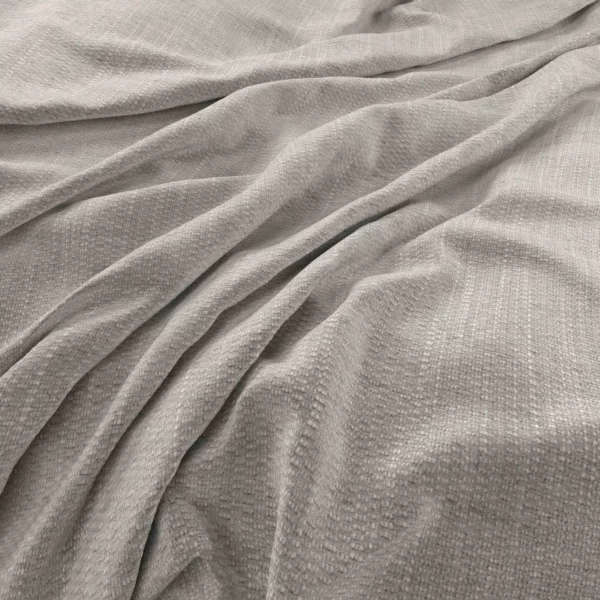 black-grey plain velvet-chenille fabric from Warwick
