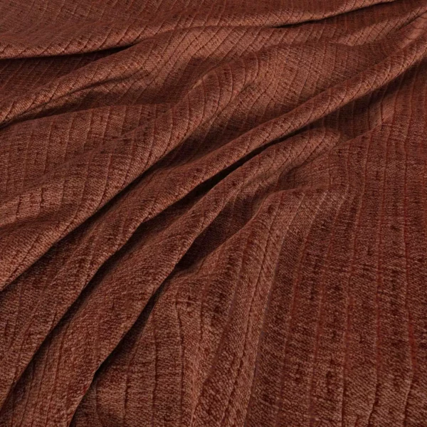 orange plain velvet-chenille fabric from Warwick