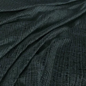 blue plain velvet-chenille fabric from Warwick