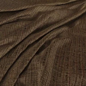 brown plain velvet-chenille fabric from Warwick