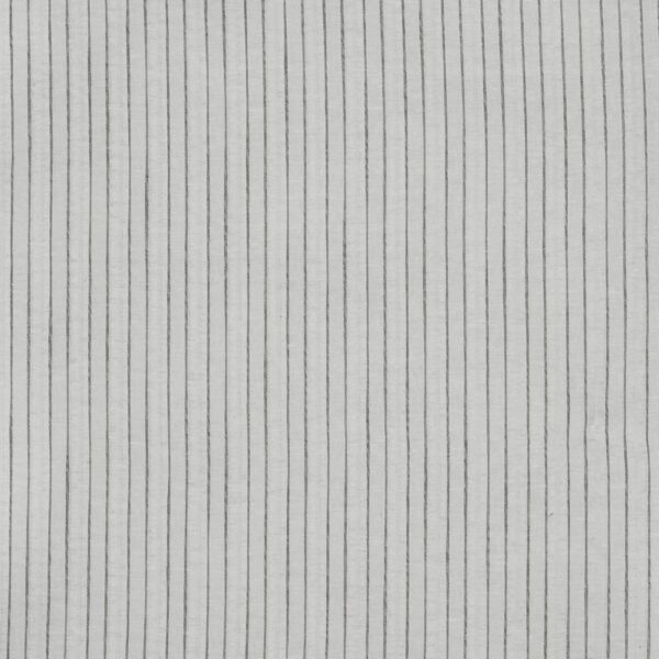 Toronto Fabric - Silver by black-grey striped voile-sheer fabric from Prestigious Textiles