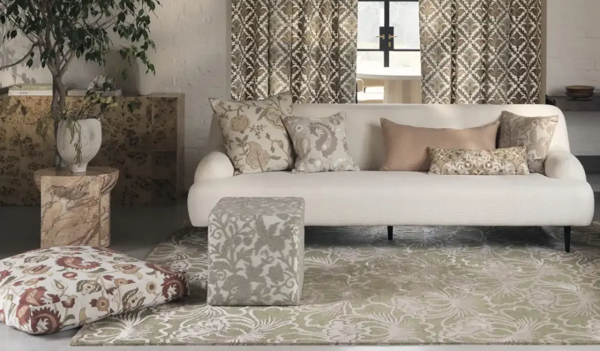Ferahan Fabric - Porcelain by Ferahan Fabric - Porcelain from