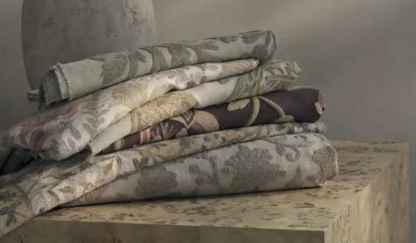 Sarouk Fabric - Parchment from