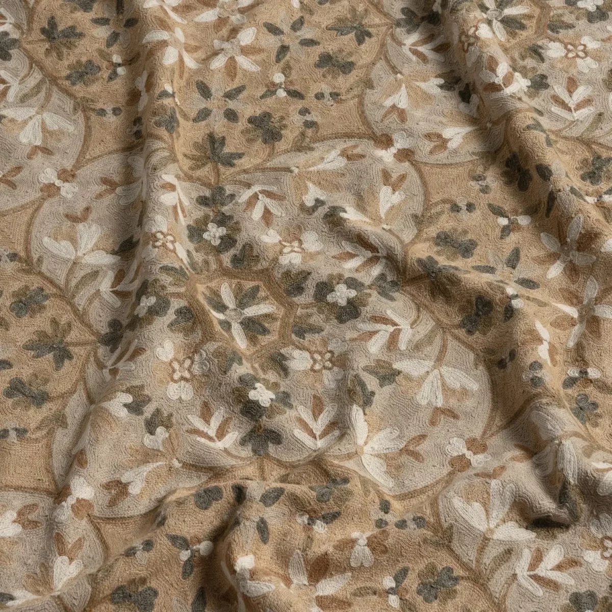 Sanjana Fabric - Tuscan by neutral botanical misc fabric from Warwick