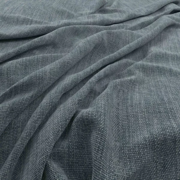 Flexi Fabric - Denim by blue plain velvet-chenille fabric from Warwick