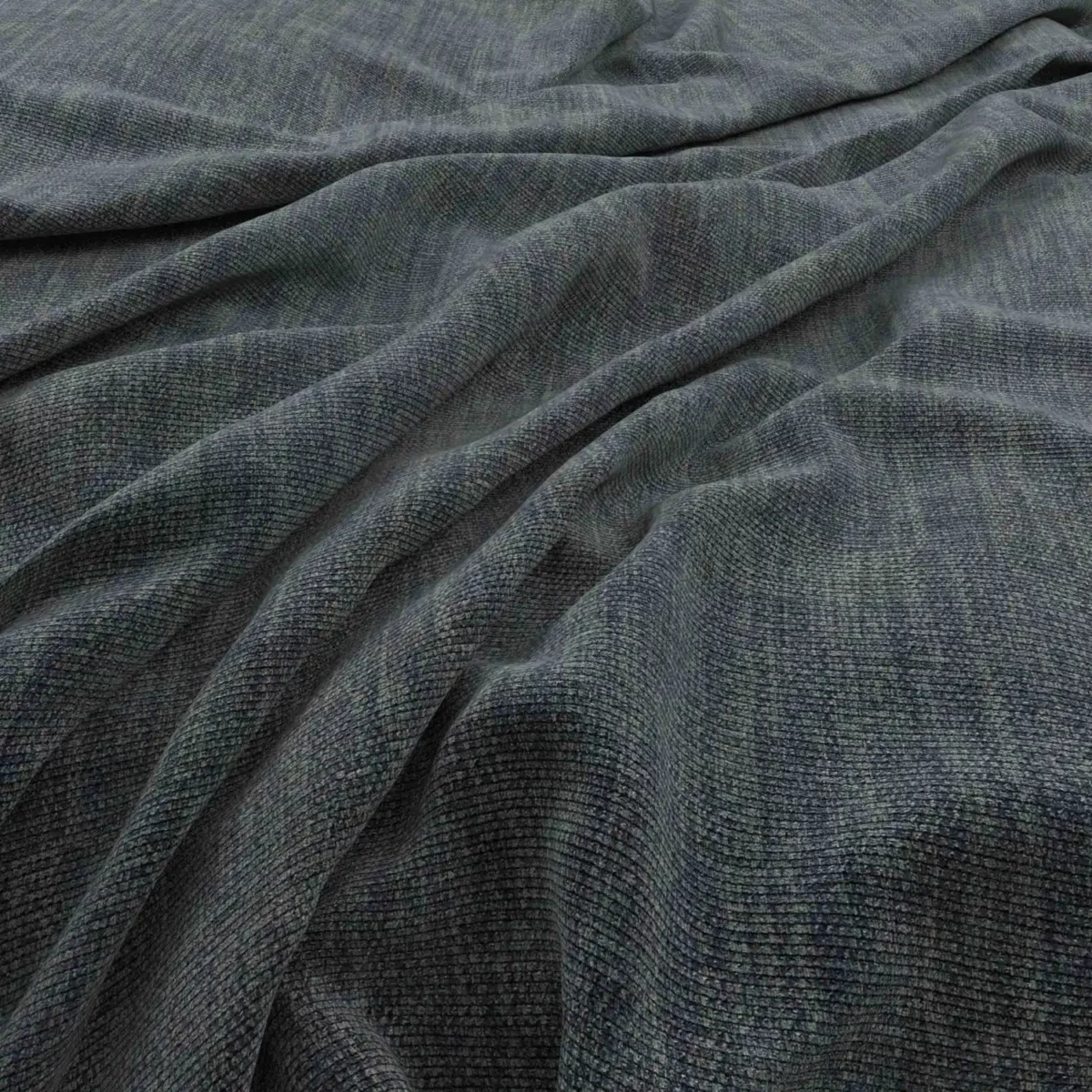 Flexi Fabric - Charcoal by blue plain velvet-chenille fabric from Warwick
